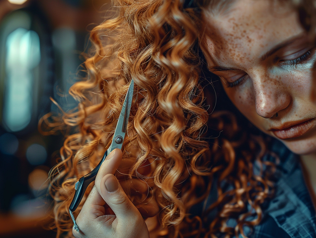 cheveux bouclés