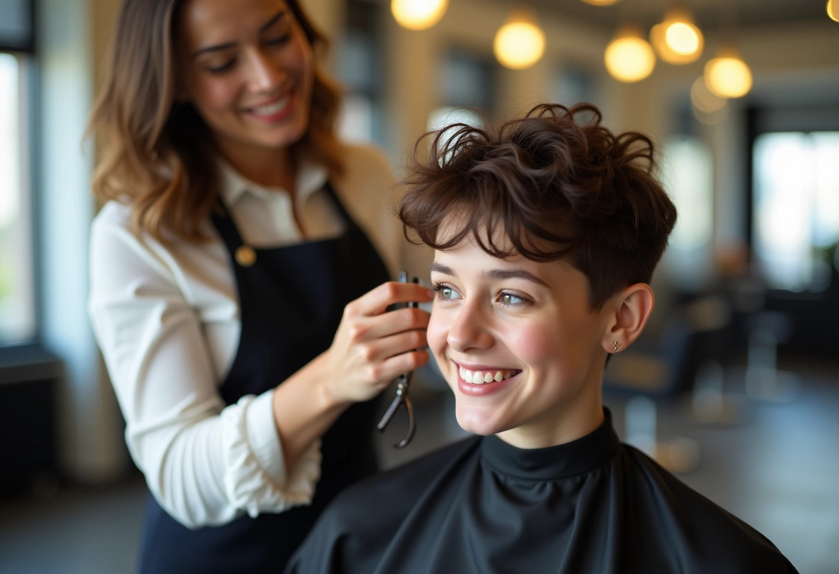 cheveux frisés