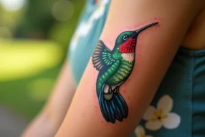 Tatouages de colibri : une ode à la délicatesse et à la liberté