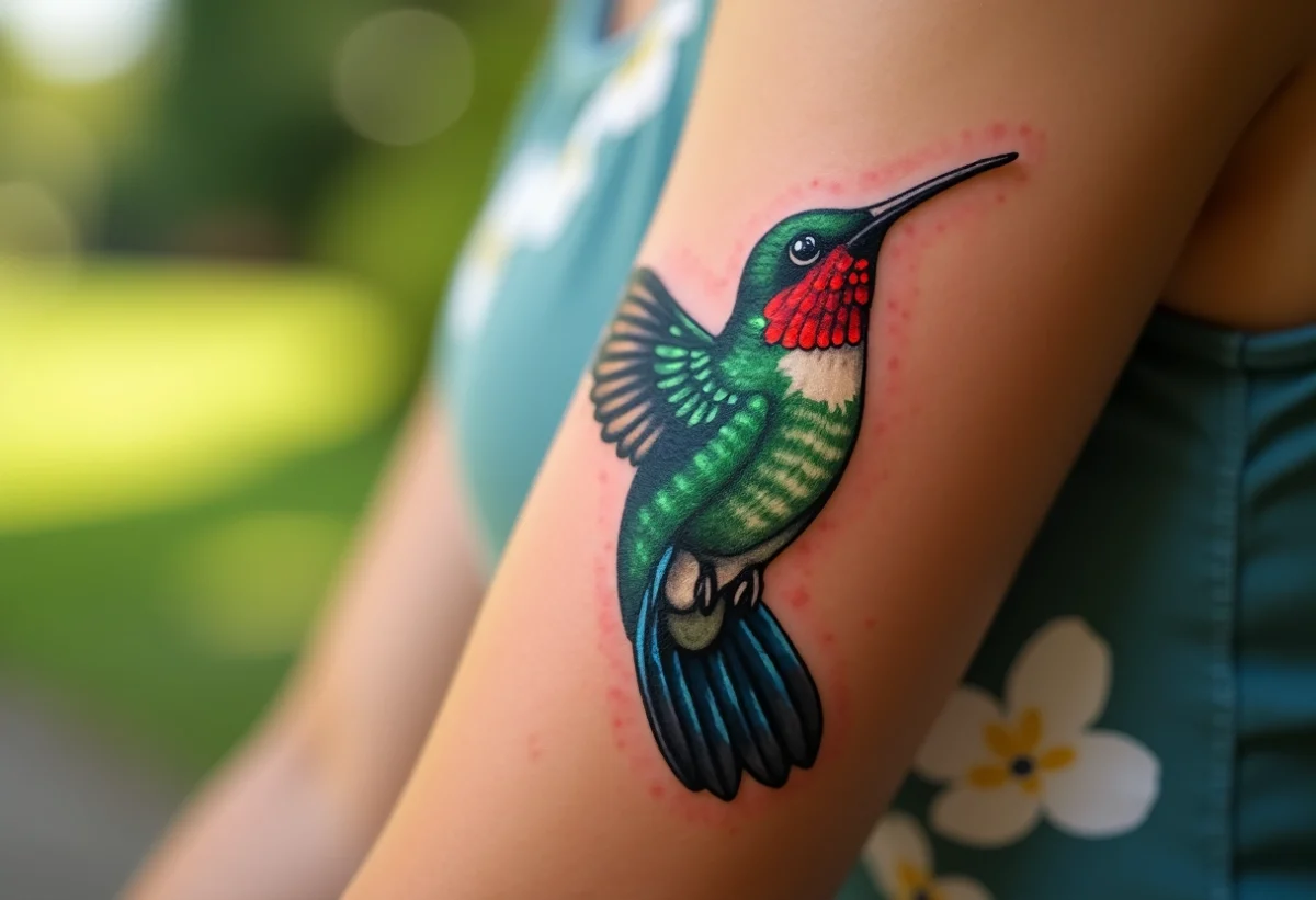 Tatouages de colibri : une ode à la délicatesse et à la liberté