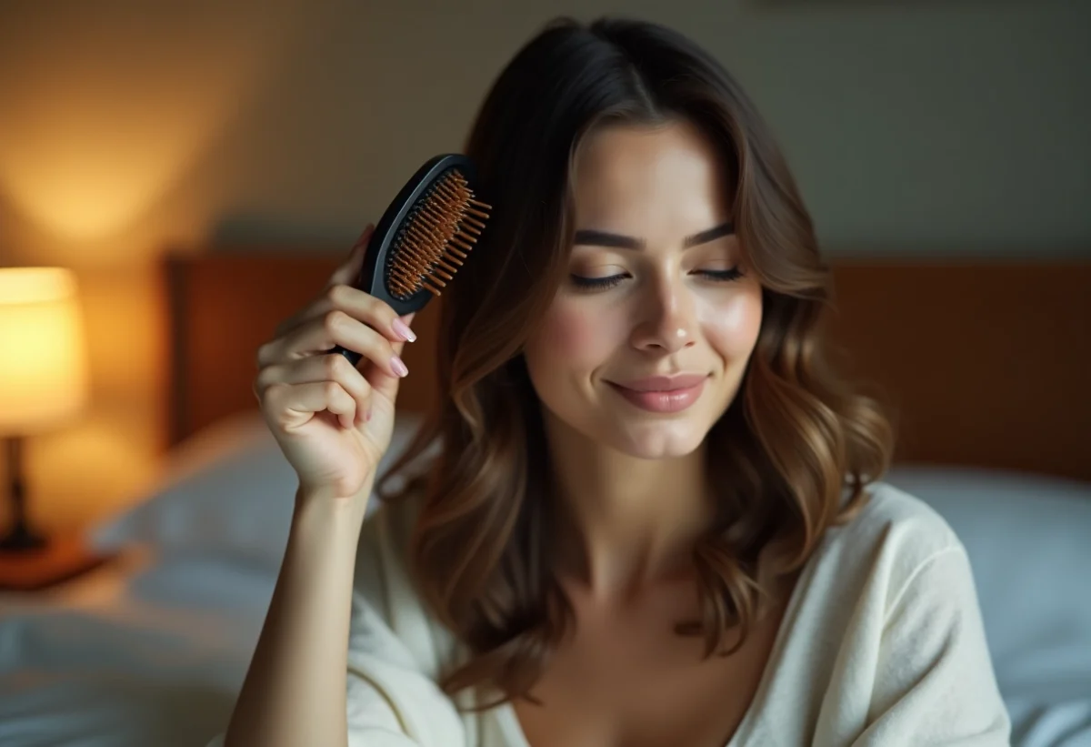 Attacher les cheveux sans les abîmer : secrets de coiffure nocturne